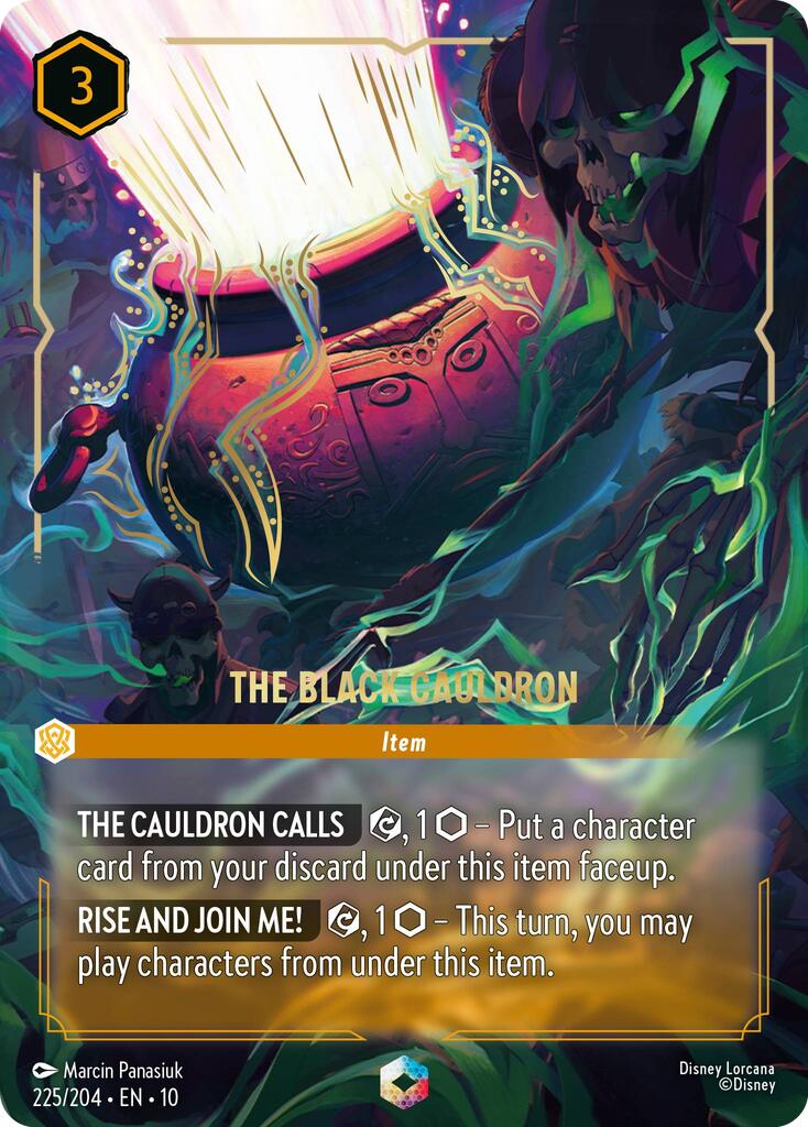 The Black Cauldron (Enchanted) (225/204) [Whispers in the Well] | Cards and Coasters CA