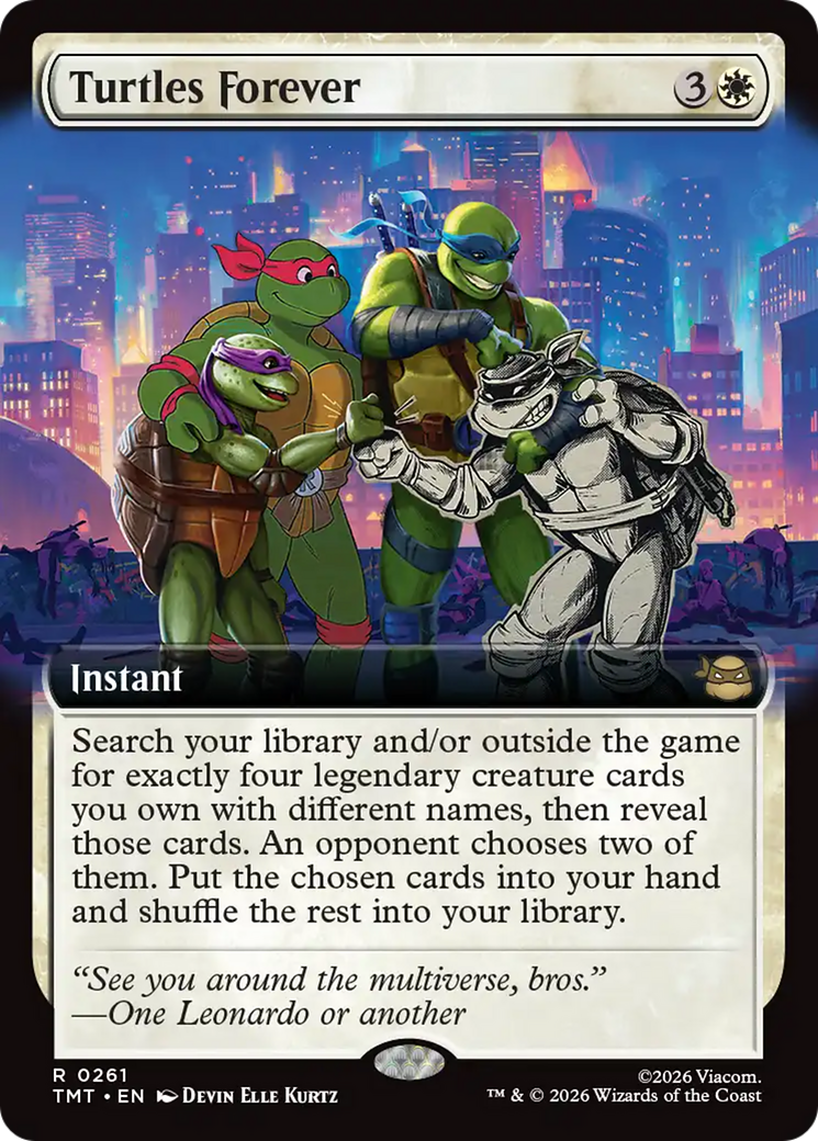Turtles Forever (Extended Art) [Teenage Mutant Ninja Turtles] | Cards and Coasters CA