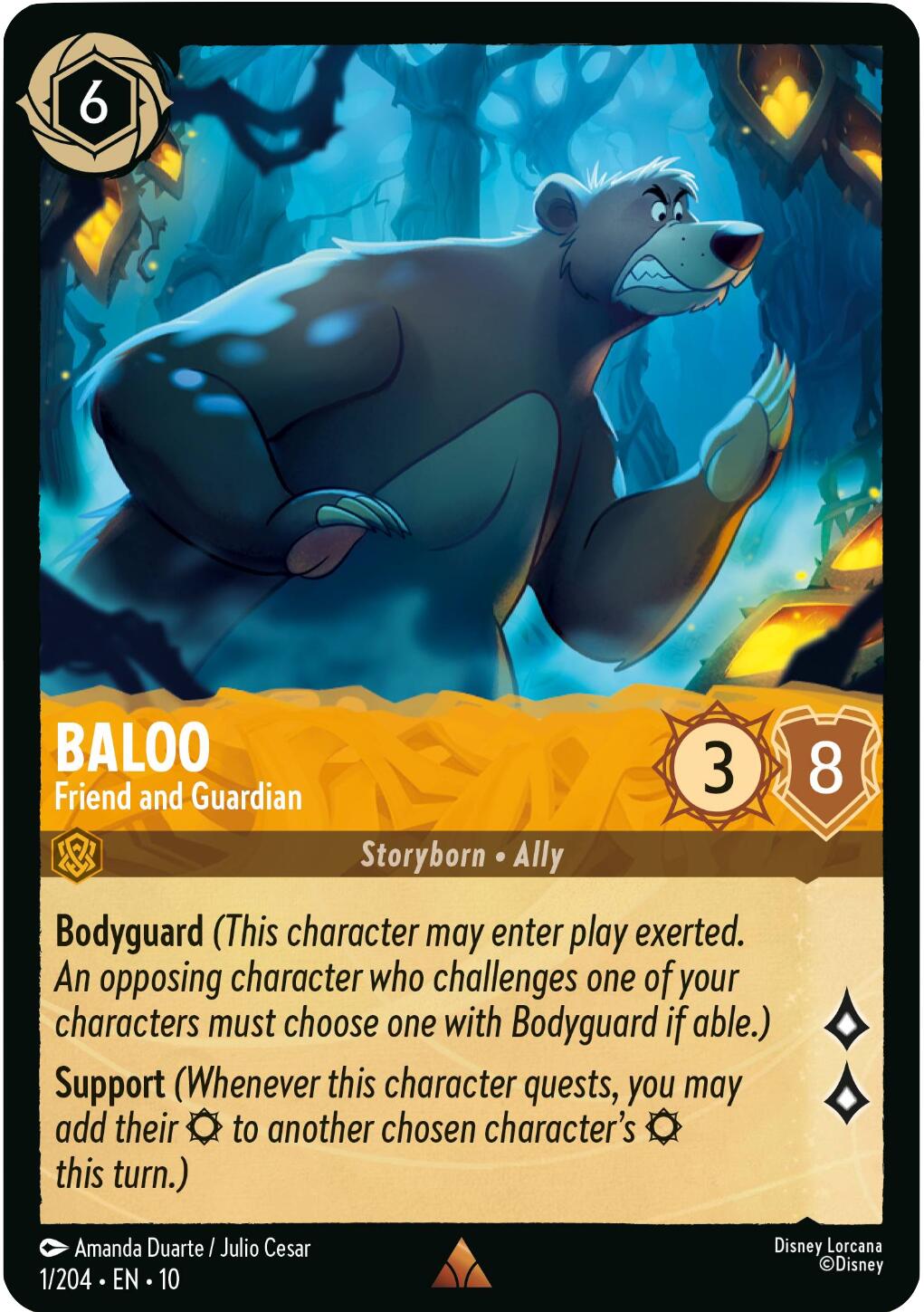 Baloo - Friend and Guardian (1/204) [Whispers in the Well] | Cards and Coasters CA