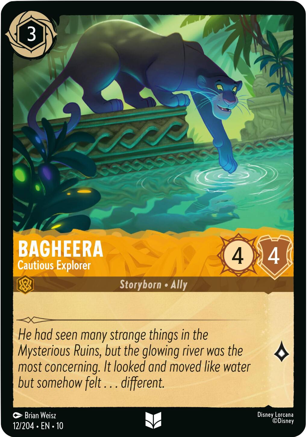 Bagheera - Cautious Explorer (12/204) [Whispers in the Well] | Cards and Coasters CA