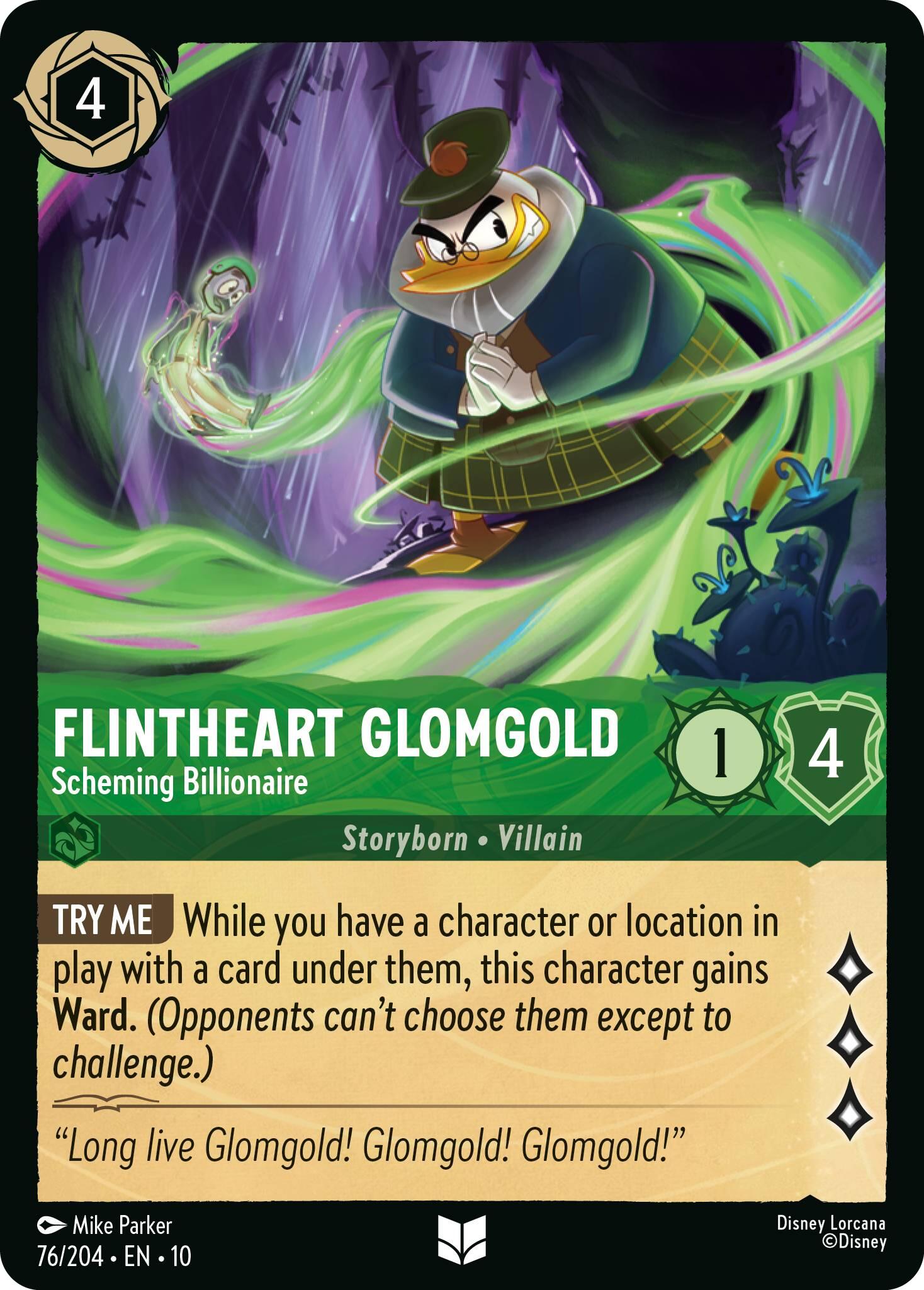 Flintheart Glomgold - Scheming Billionaire (76/204) [Whispers in the Well] | Cards and Coasters CA
