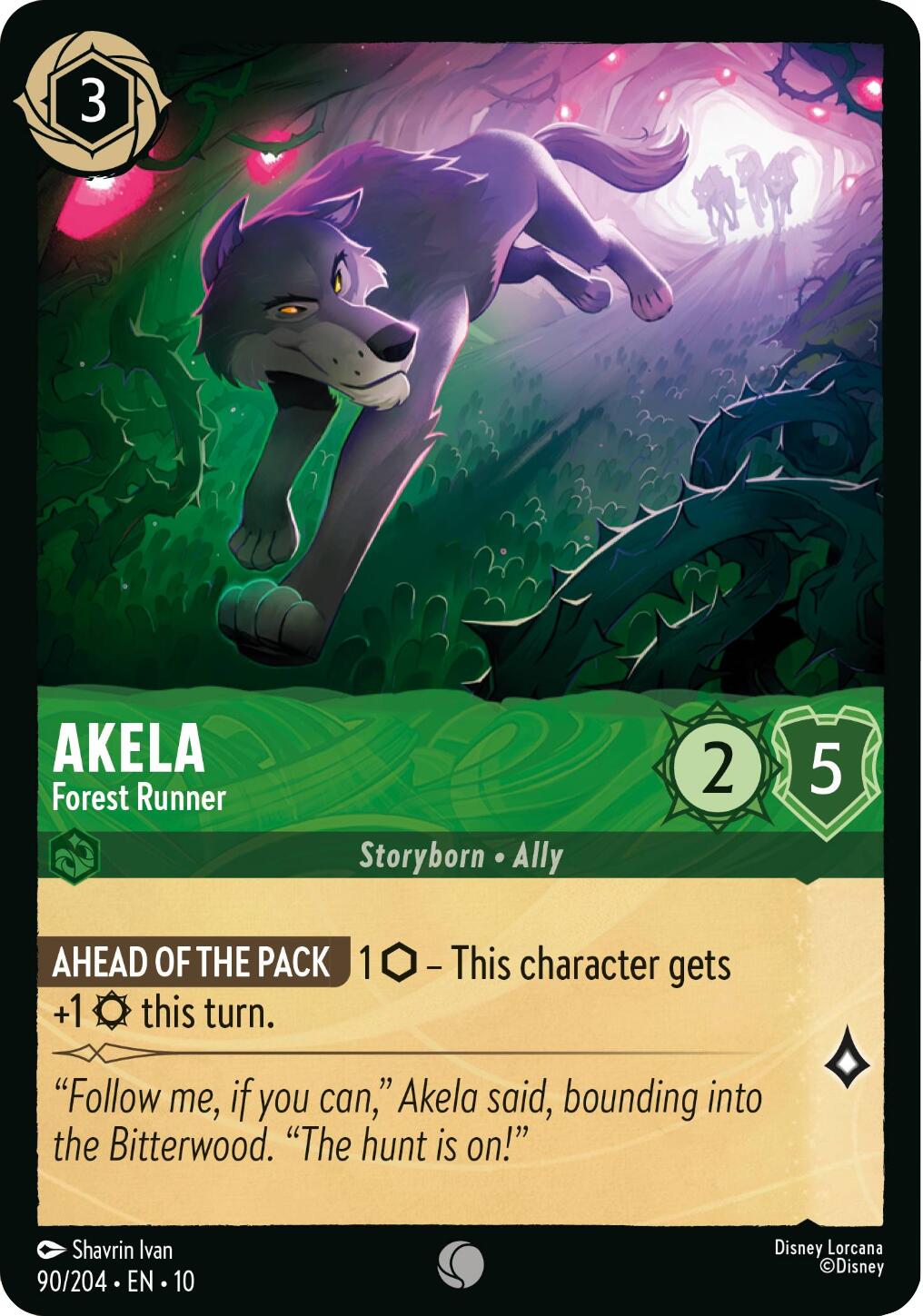 Akela - Forest Runner (90/204) [Whispers in the Well] | Cards and Coasters CA