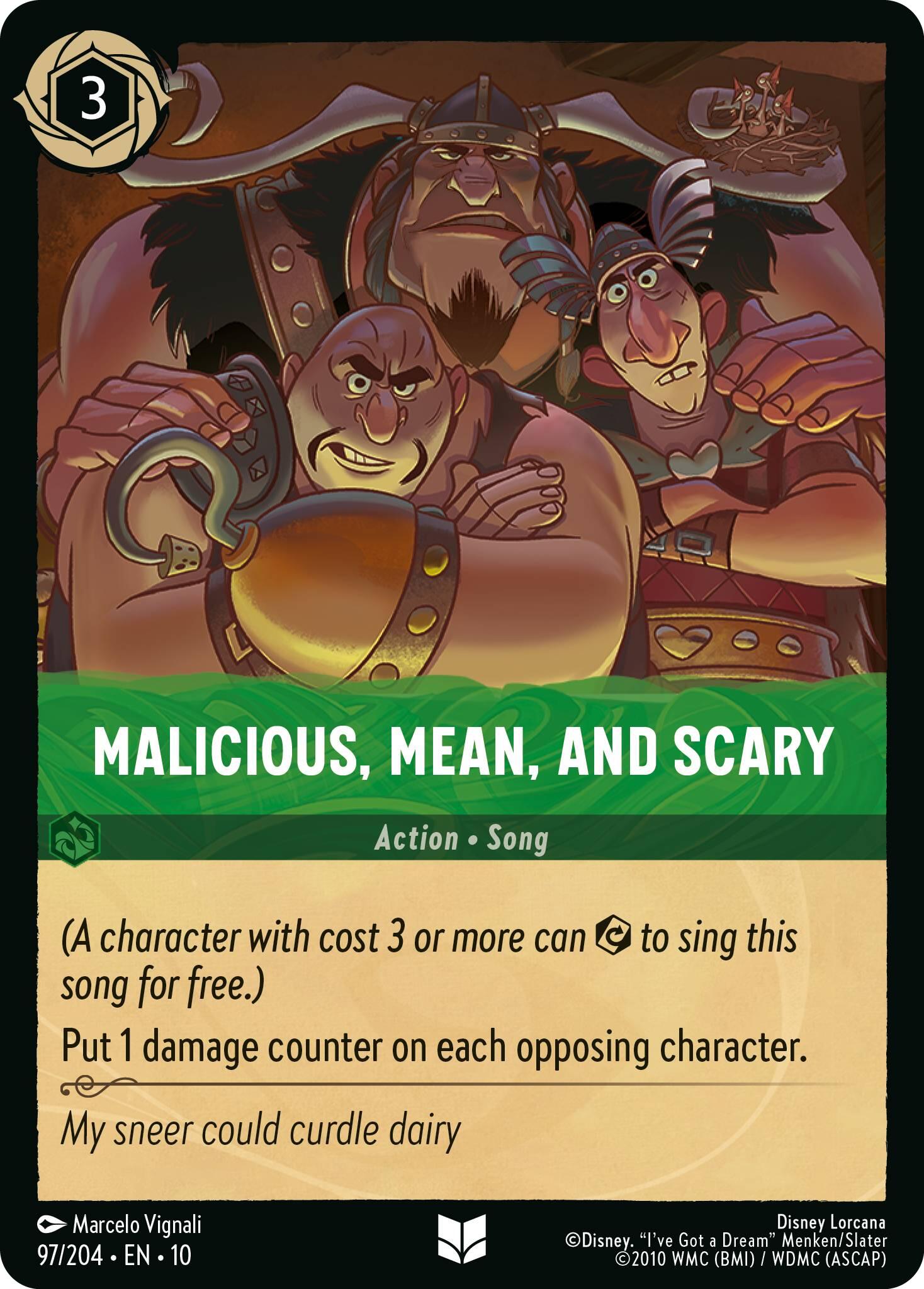 Malicious, Mean, and Scary (97/204) [Whispers in the Well] | Cards and Coasters CA