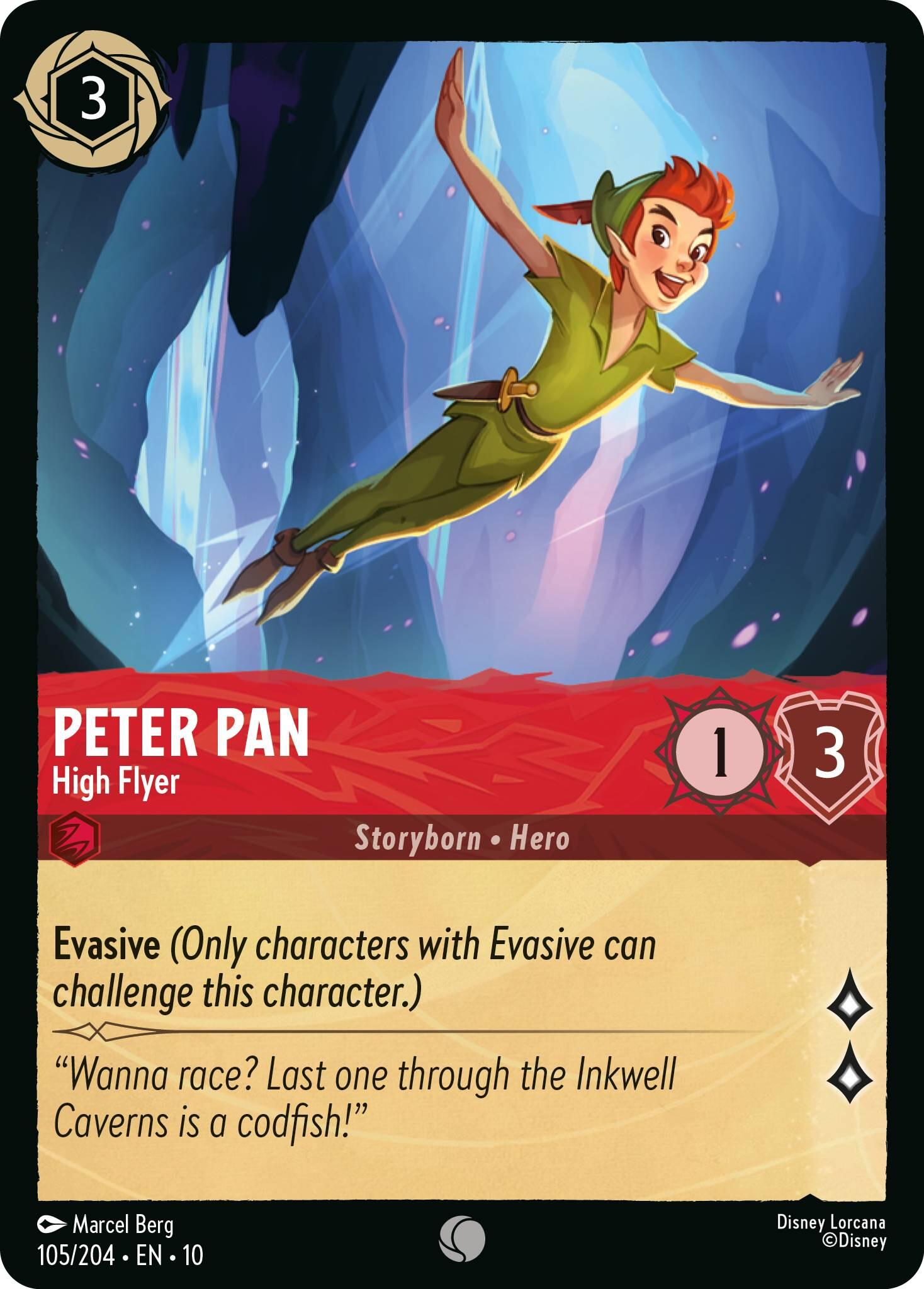 Peter Pan - High Flyer (105/204) [Whispers in the Well] | Cards and Coasters CA