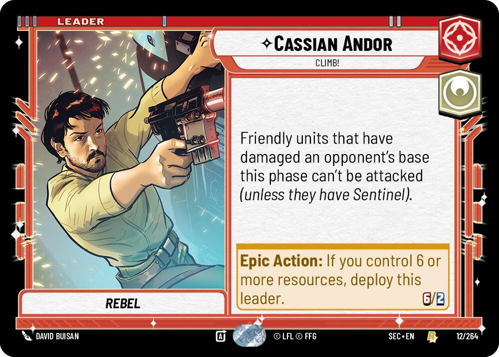 Cassian Andor - Climb! (12/264) (12/264) [Secrets of Power] | Cards and Coasters CA