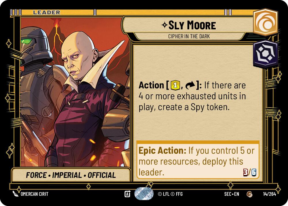Sly Moore - Cipher in the Dark (14/264) (14/264) [Secrets of Power] | Cards and Coasters CA