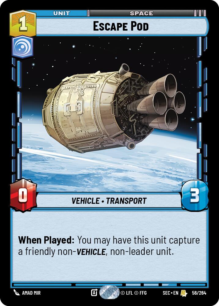 Escape Pod (56/264) (56/264) [Secrets of Power] | Cards and Coasters CA