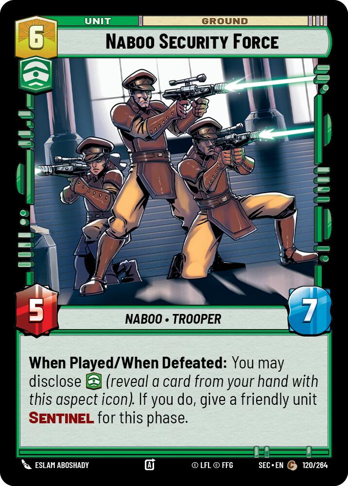 Naboo Security Force (120/264) (120/264) [Secrets of Power] | Cards and Coasters CA