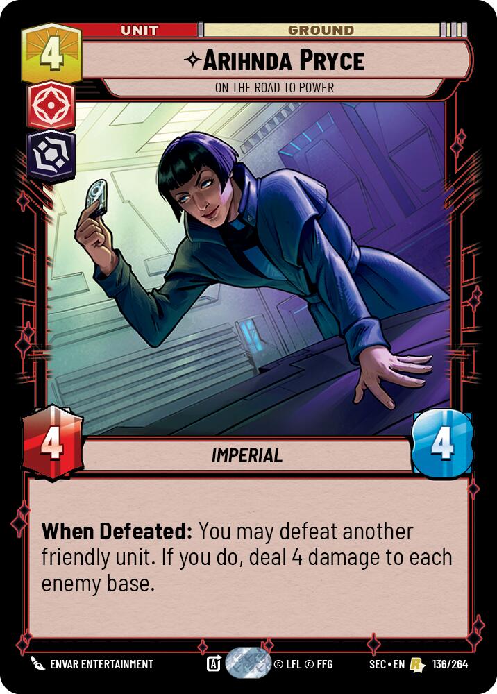 Arihnda Pryce - On the Road to Power (136/264) (136/264) [Secrets of Power] | Cards and Coasters CA