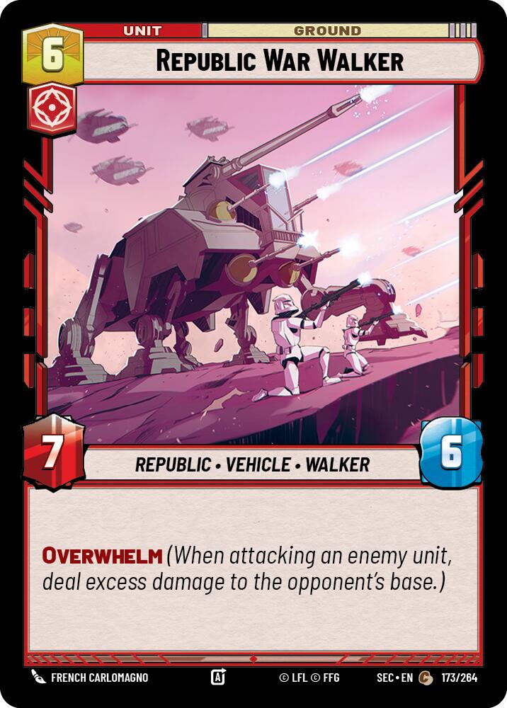 Republic War Walker (173/264) (173/264) [Secrets of Power] | Cards and Coasters CA