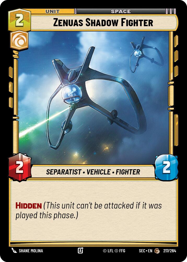 Zenuas Shadow Fighter (217/264) (217/264) [Secrets of Power] | Cards and Coasters CA