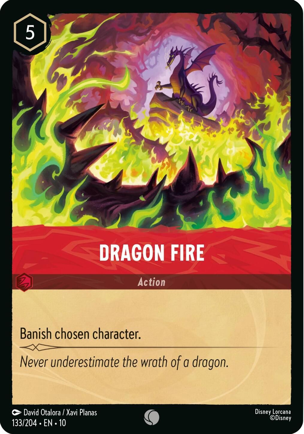 Dragon Fire (133/204) [Whispers in the Well] | Cards and Coasters CA