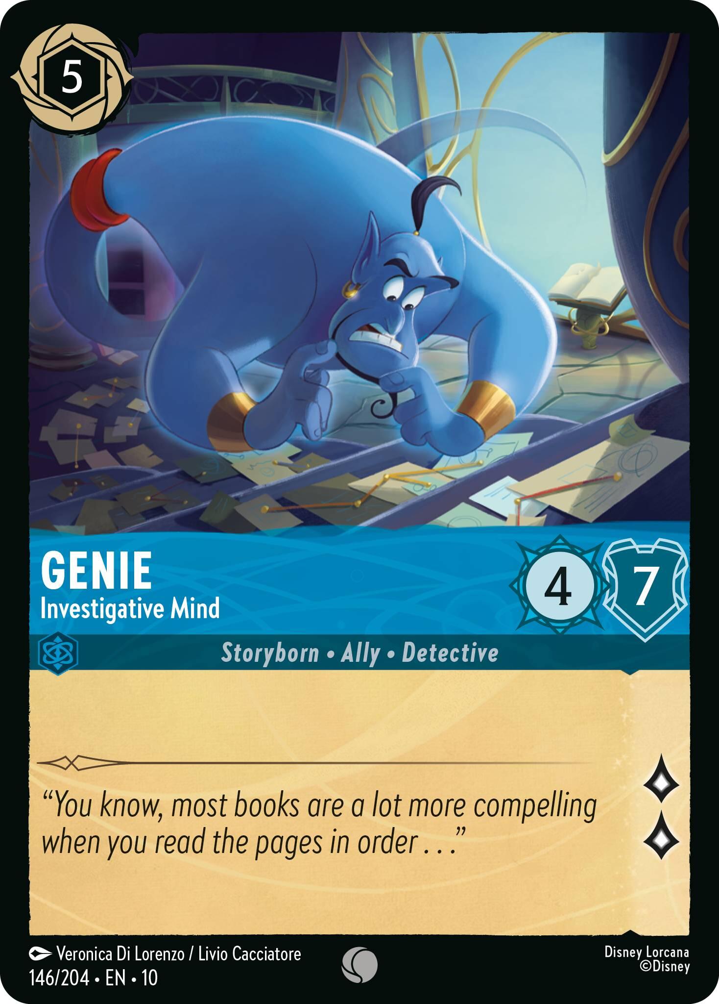 Genie - Investigative Mind (146/204) [Whispers in the Well] | Cards and Coasters CA