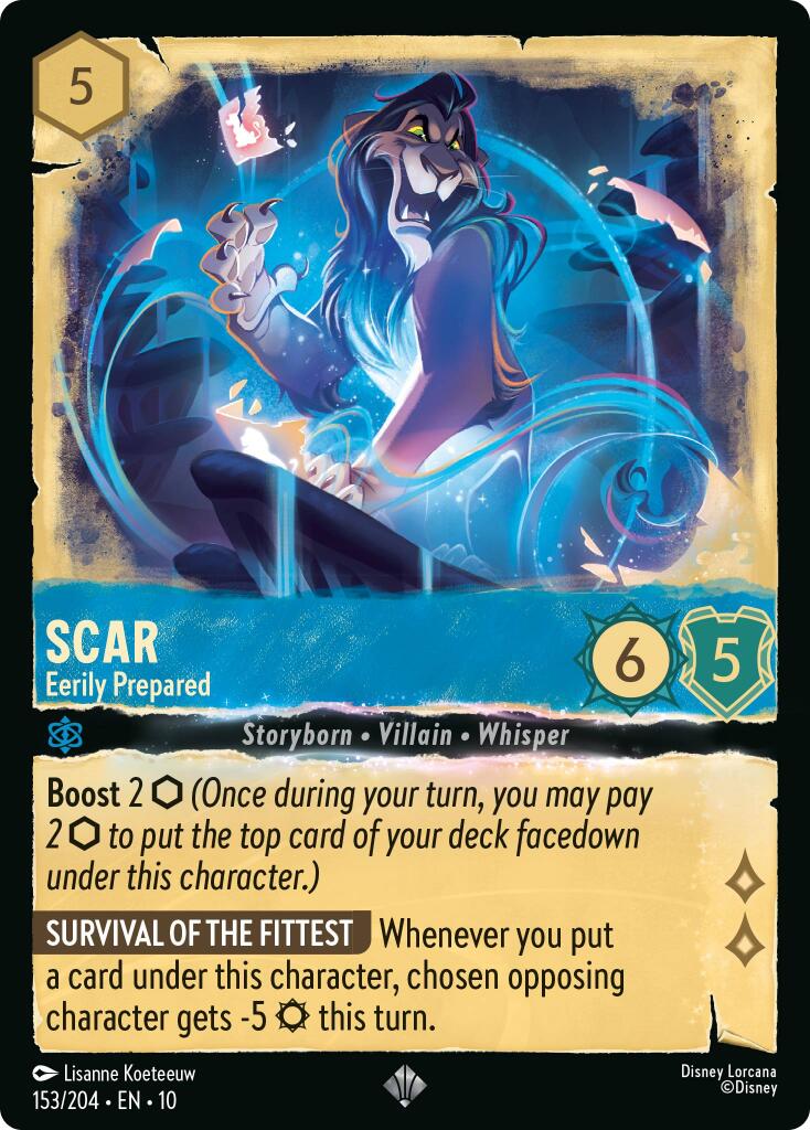 Scar - Eerily Prepared (153/204) [Whispers in the Well] | Cards and Coasters CA