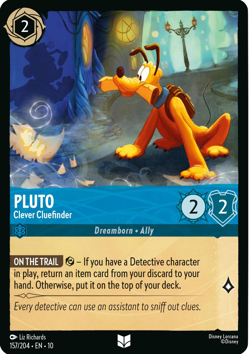Pluto - Clever Cluefinder (157/204) [Whispers in the Well] | Cards and Coasters CA
