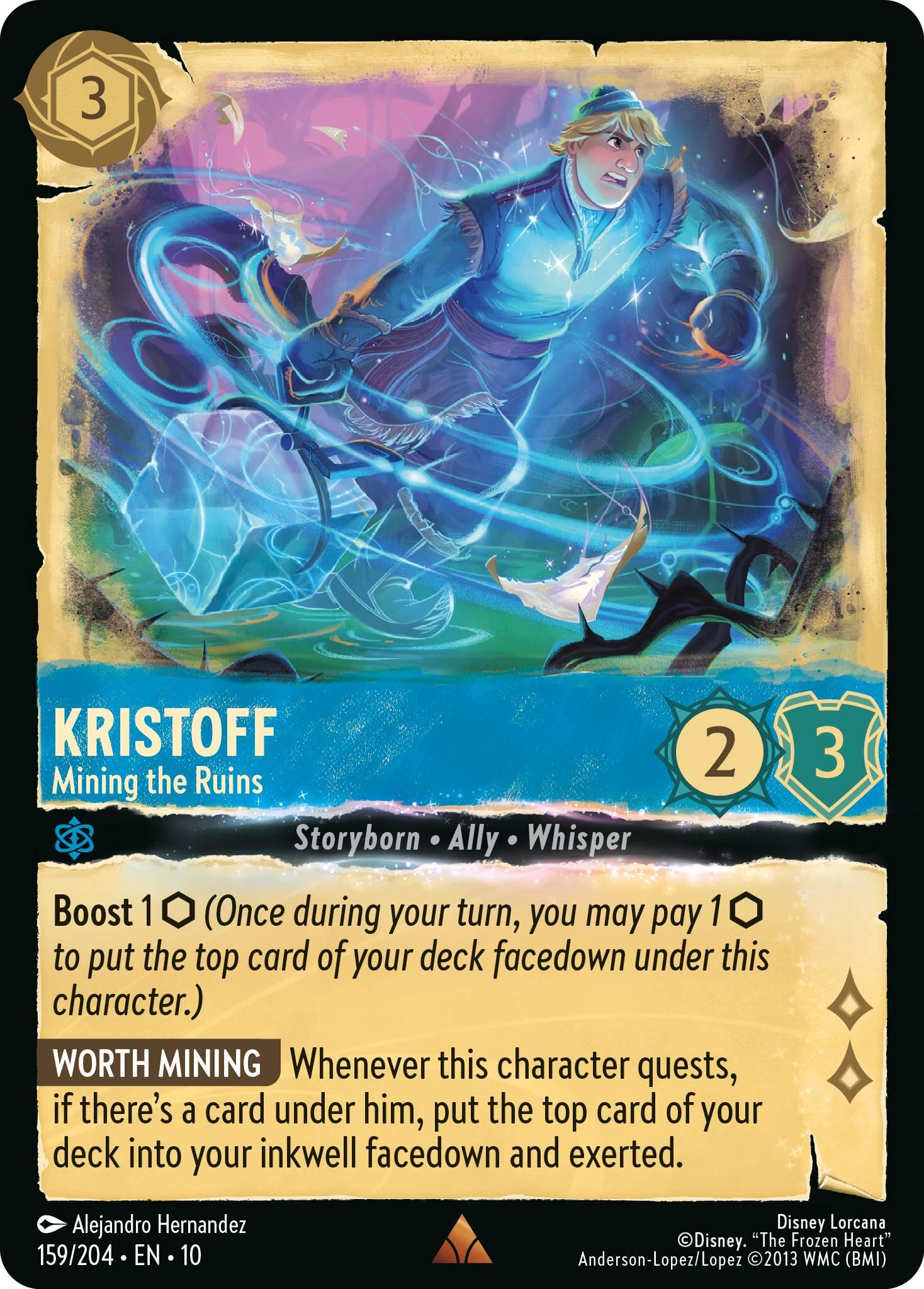 Kristoff - Mining the Ruins (159/204) [Whispers in the Well] | Cards and Coasters CA