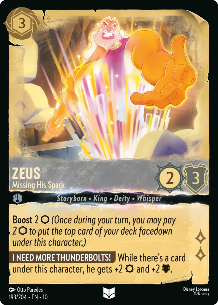 Zeus - Missing His Spark (193/204) [Whispers in the Well] | Cards and Coasters CA