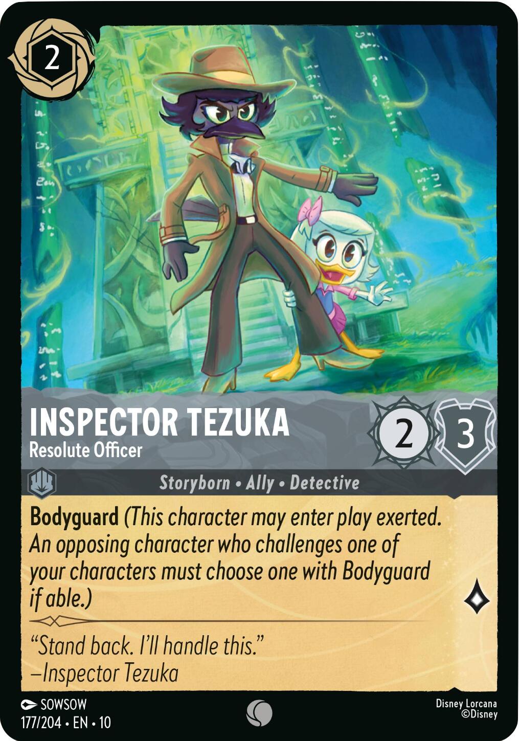 Inspector Tezuka - Resolute Officer (177/204) [Whispers in the Well] | Cards and Coasters CA