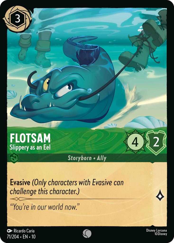 Flotsam - Slippery as an Eel (71/204) [Whispers in the Well] | Cards and Coasters CA