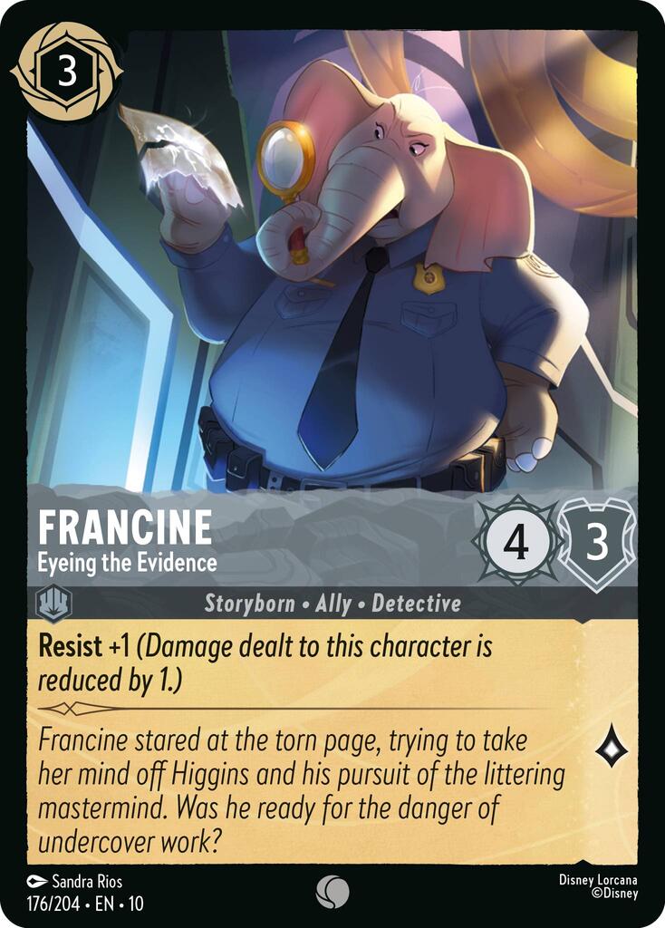 Francine - Eyeing the Evidence (176/204) [Whispers in the Well] | Cards and Coasters CA