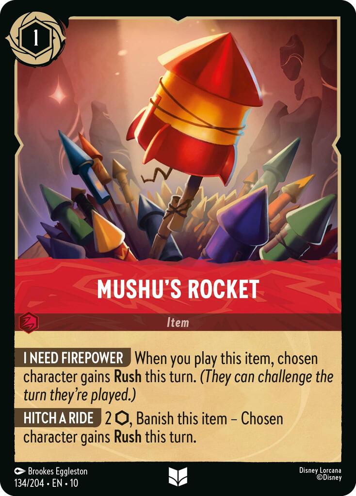 Mushu's Rocket (134/204) [Whispers in the Well] | Cards and Coasters CA