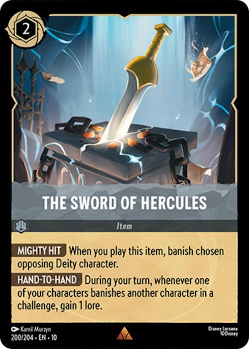 The Sword of Hercules (200/204) [Whispers in the Well] | Cards and Coasters CA