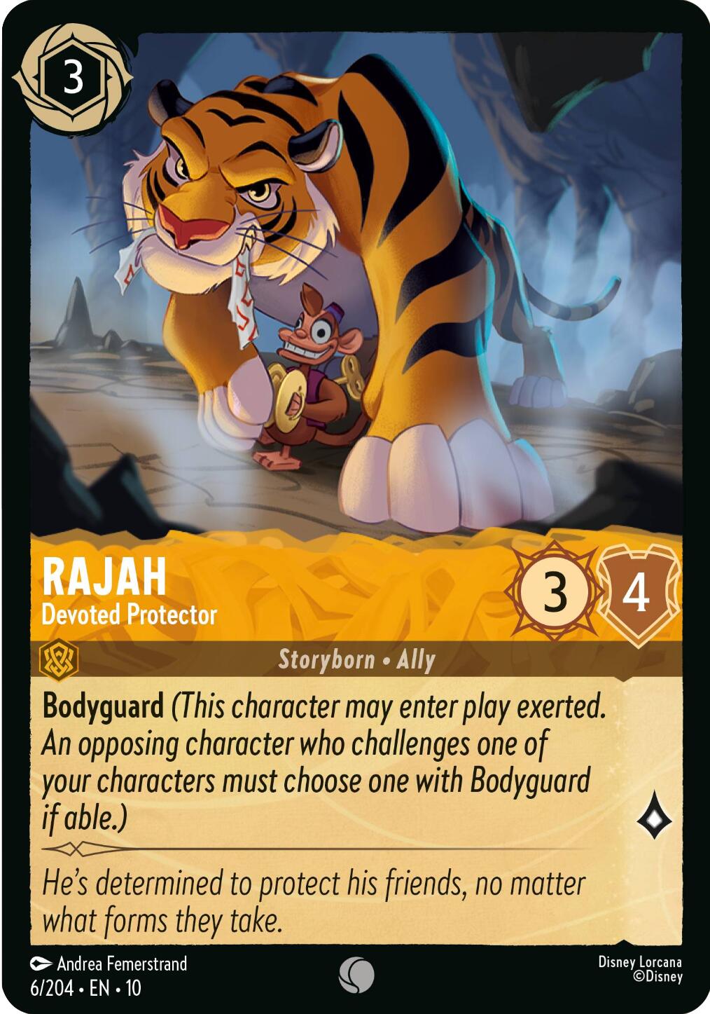 Rajah - Devoted Protector (6/204) [Whispers in the Well] | Cards and Coasters CA