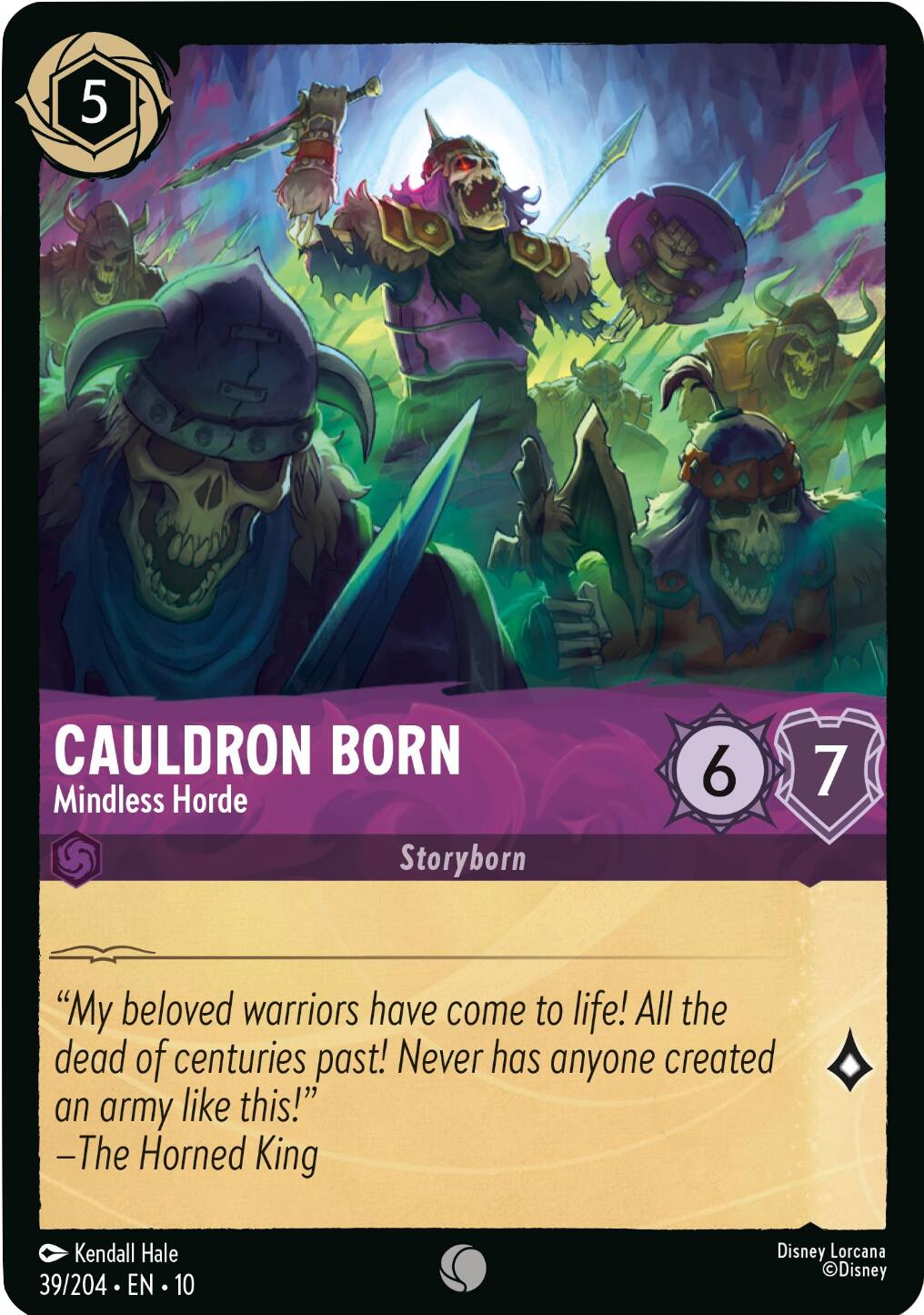 Cauldron Born - Mindless Horde (39/204) [Whispers in the Well] | Cards and Coasters CA