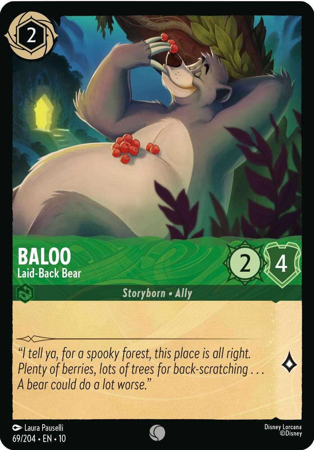 Baloo - Laid-Back Bear (69/204) [Whispers in the Well] | Cards and Coasters CA