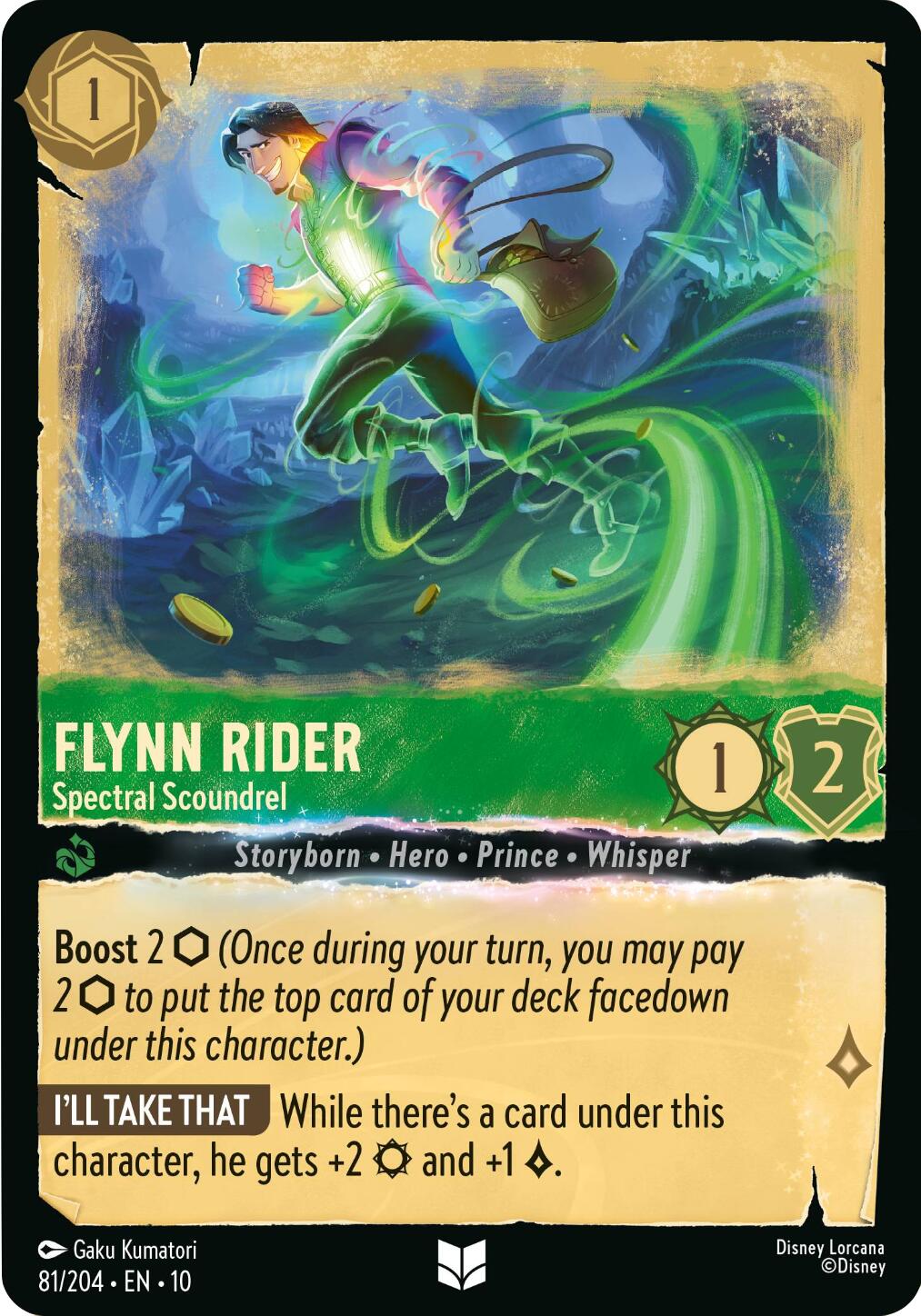 Flynn Rider - Spectral Scoundrel (81/204) [Whispers in the Well] | Cards and Coasters CA