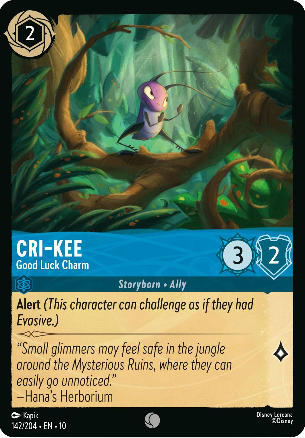 Cri-Kee - Good Luck Charm (142/204) [Whispers in the Well] | Cards and Coasters CA
