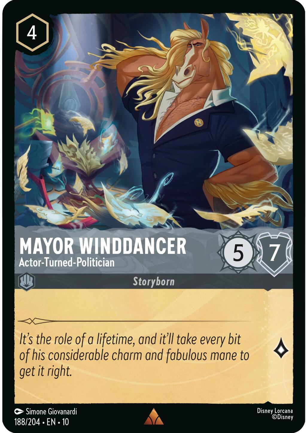 Mayor Winddancer - Actor-Turned-Politician (188/204) [Whispers in the Well] | Cards and Coasters CA