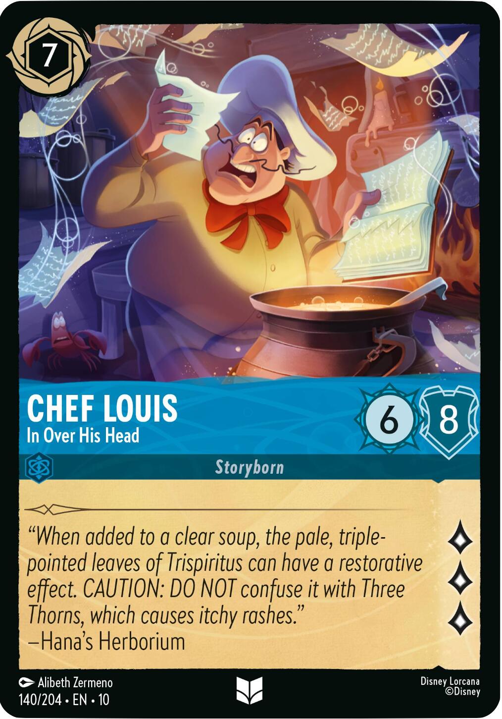 Chef Louis - In Over His Head (140/204) [Whispers in the Well] | Cards and Coasters CA