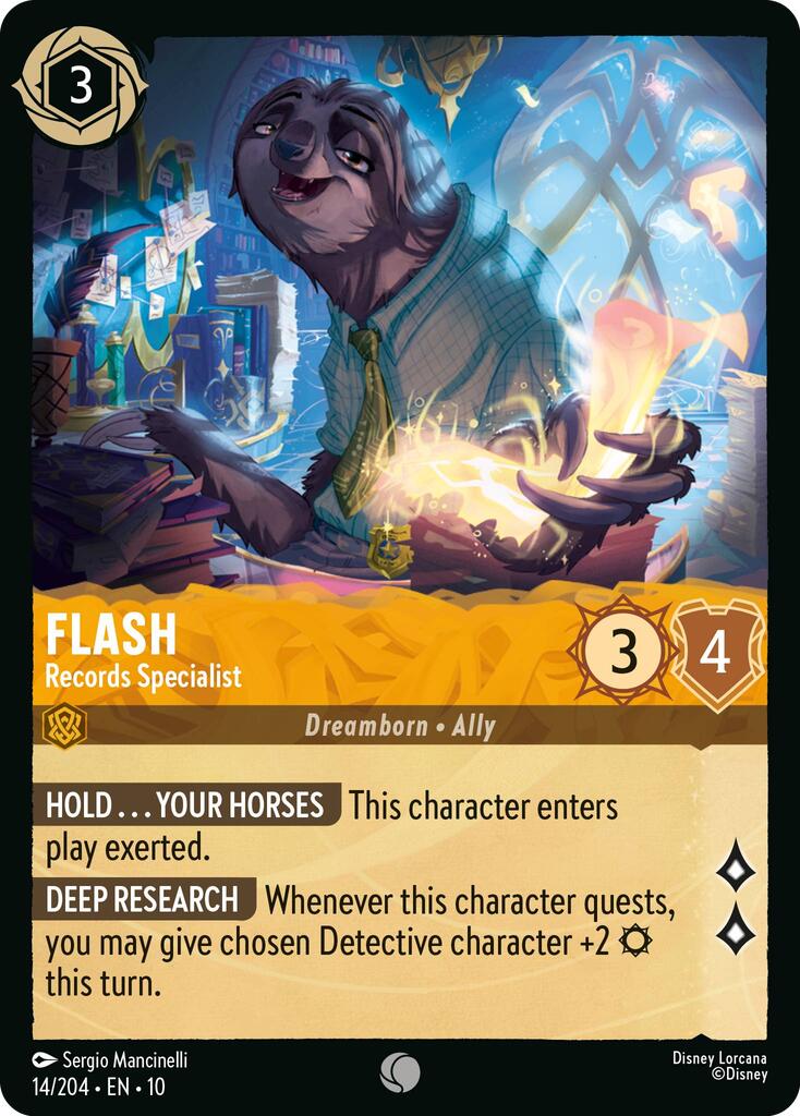 Flash - Records Specialist (14/204) [Whispers in the Well] | Cards and Coasters CA