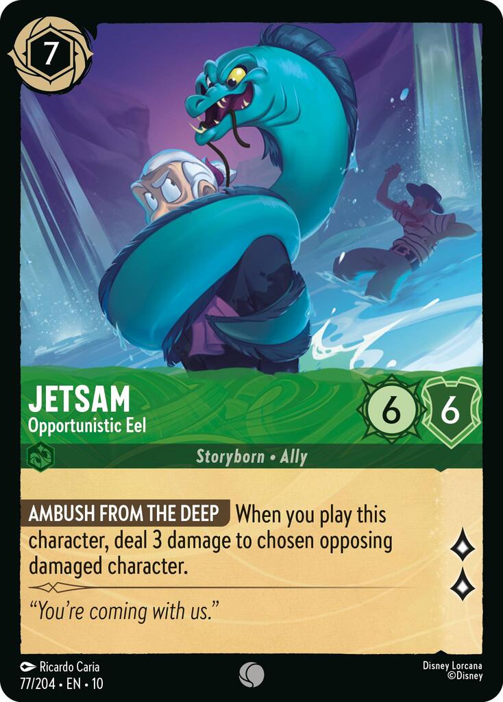Jetsam - Opportunistic Eel (77/204) [Whispers in the Well] | Cards and Coasters CA