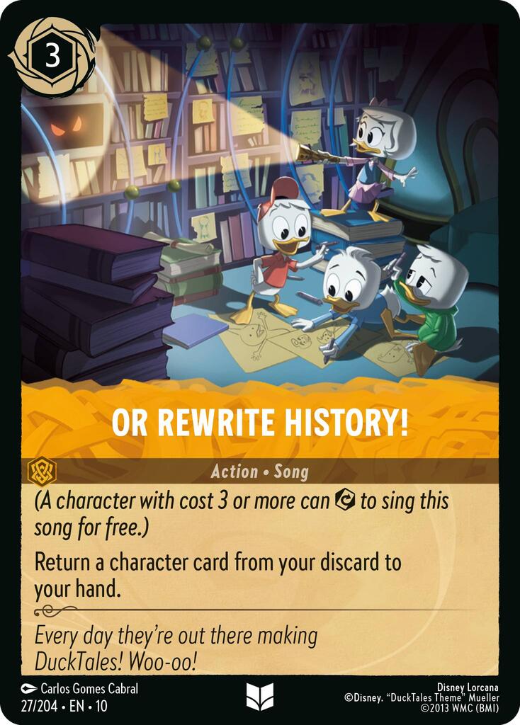 Or Rewrite History! (27/204) [Whispers in the Well] | Cards and Coasters CA