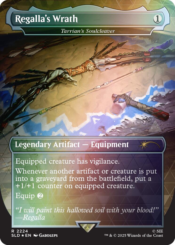 Regalla's Wrath - Tarrian's Soulcleaver (Rainbow Foil) [Secret Lair Drop Series] | Cards and Coasters CA