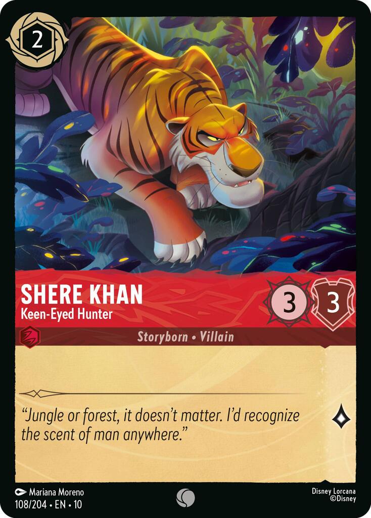 Shere Khan - Keen-Eyed Hunter (108/204) [Whispers in the Well] | Cards and Coasters CA