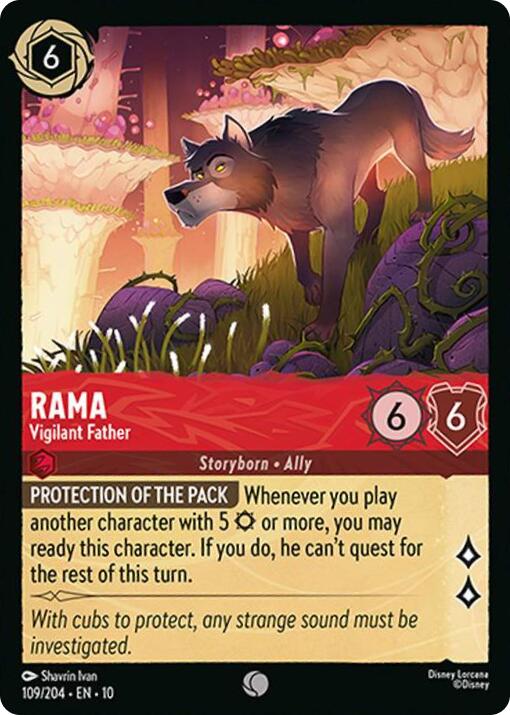 Rama - Vigilant Father (109/204) [Whispers in the Well] | Cards and Coasters CA