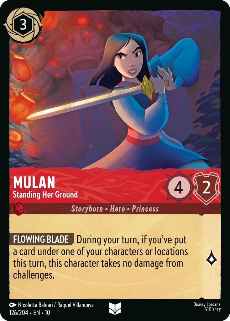 Mulan - Standing Her Ground (126/204) [Whispers in the Well] | Cards and Coasters CA