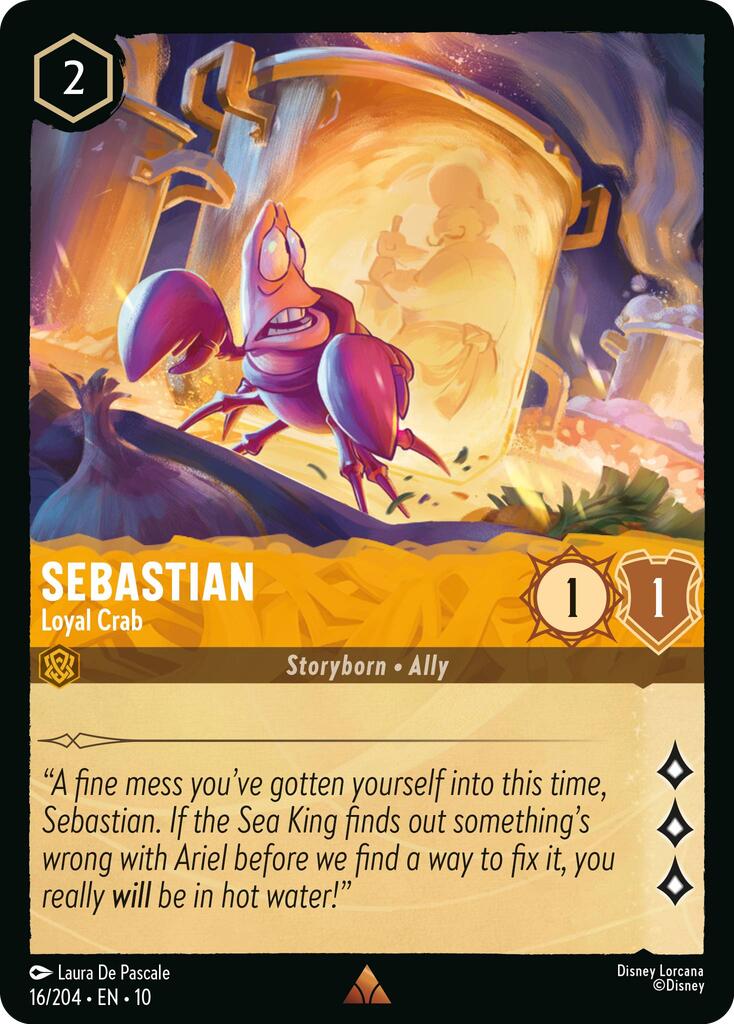Sebastian - Loyal Crab (16/204) [Whispers in the Well] | Cards and Coasters CA