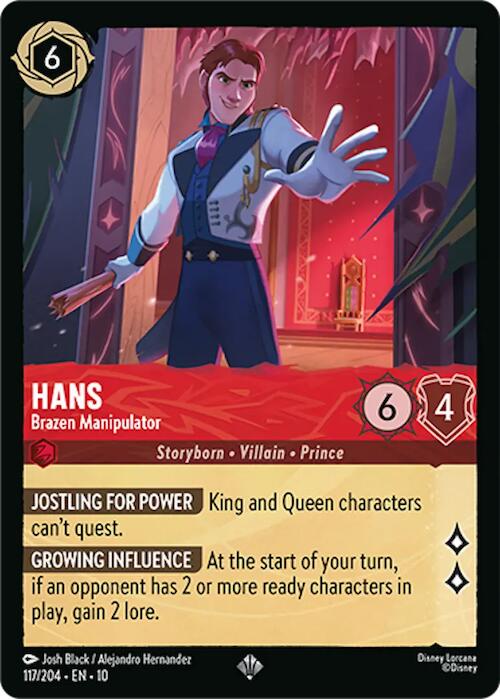 Hans - Brazen Manipulator (117/204) [Whispers in the Well] | Cards and Coasters CA