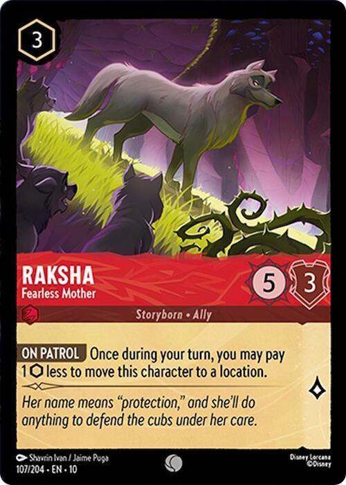 Raksha - Fearless Mother (107/204) [Whispers in the Well] | Cards and Coasters CA