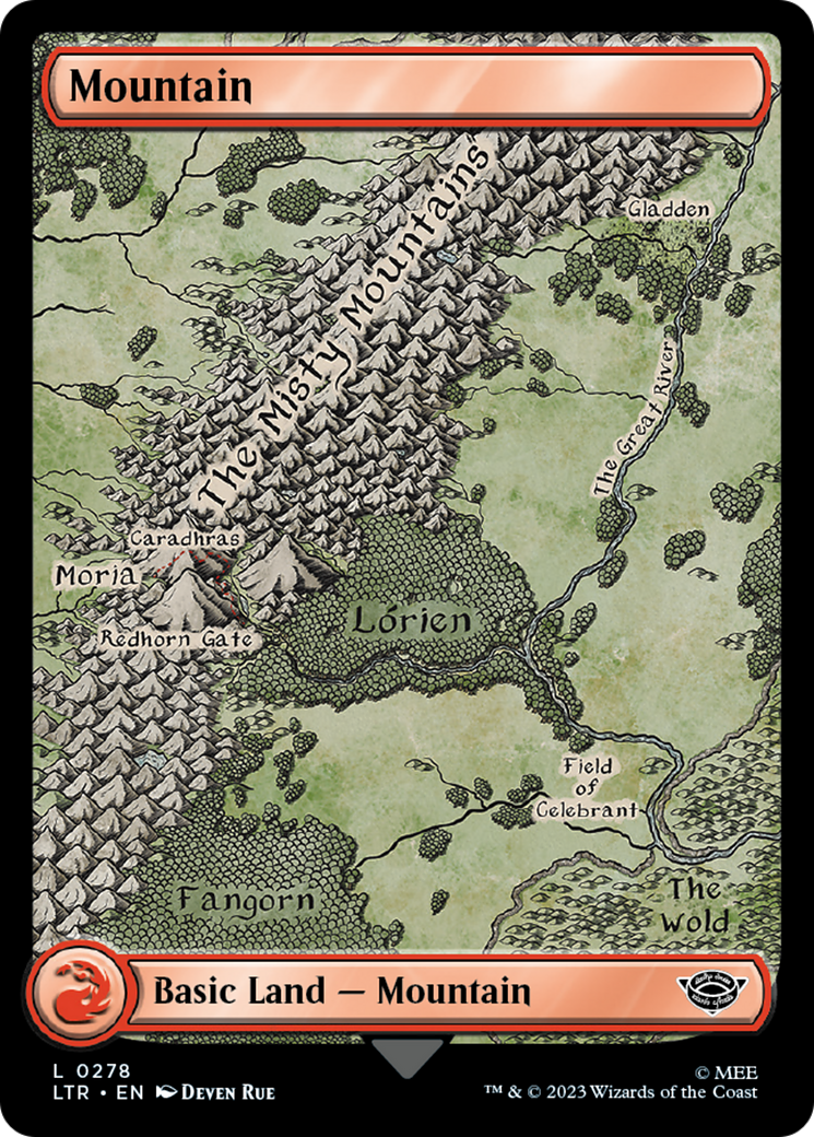 Mountain (278) [The Lord of the Rings: Tales of Middle-Earth] | Cards and Coasters CA