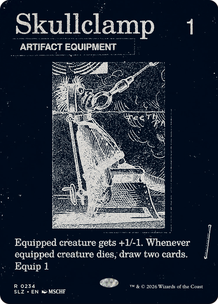 Skullclamp (0234) [Secret Lair x MSCHF: The Zeta Set] | Cards and Coasters CA