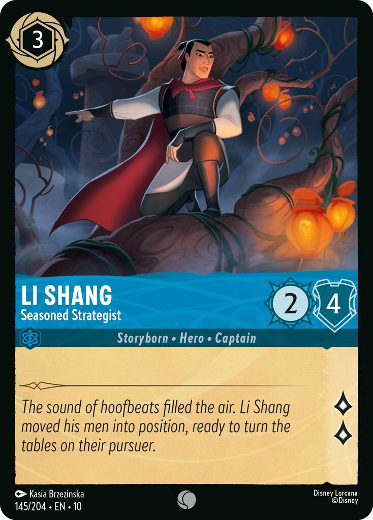 Li Shang - Seasoned Strategist (145/204) [Whispers in the Well] | Cards and Coasters CA