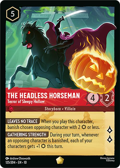 The Headless Horseman - Terror of Sleepy Hollow (125/204) [Whispers in the Well] | Cards and Coasters CA