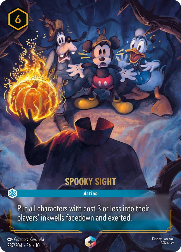 Spooky Sight (Enchanted) (237/204) [Whispers in the Well] | Cards and Coasters CA