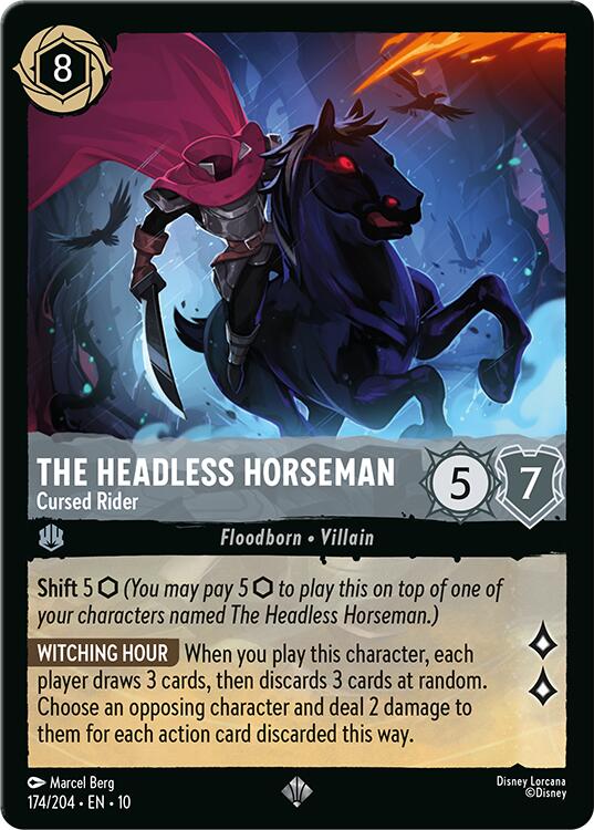 The Headless Horseman - Cursed Rider (174/204) [Whispers in the Well] | Cards and Coasters CA