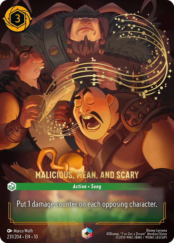 Malicious, Mean, and Scary (Enchanted) (231/204) [Whispers in the Well] | Cards and Coasters CA